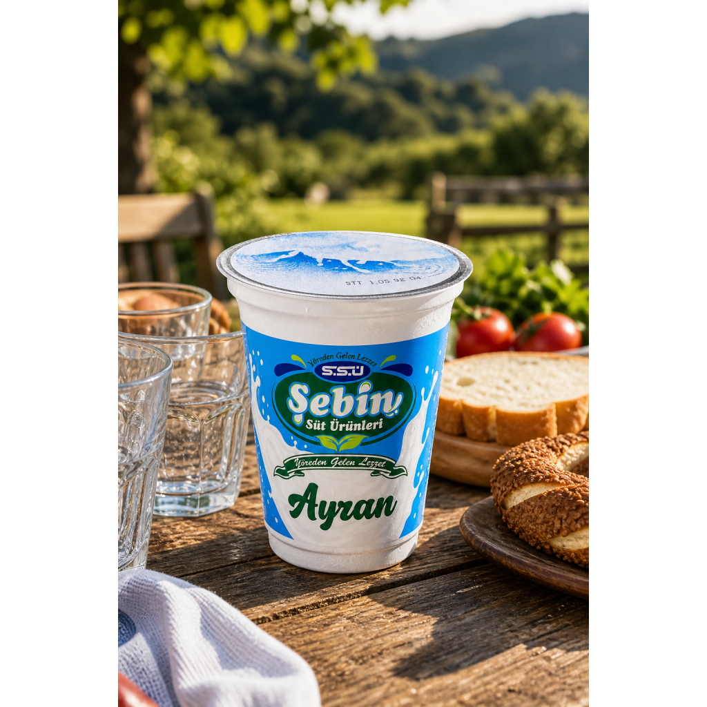 ŞEBİN AYRAN 275 ml 12'li  koli (tombul)